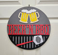 Beer 'N BBQ Door Hanger