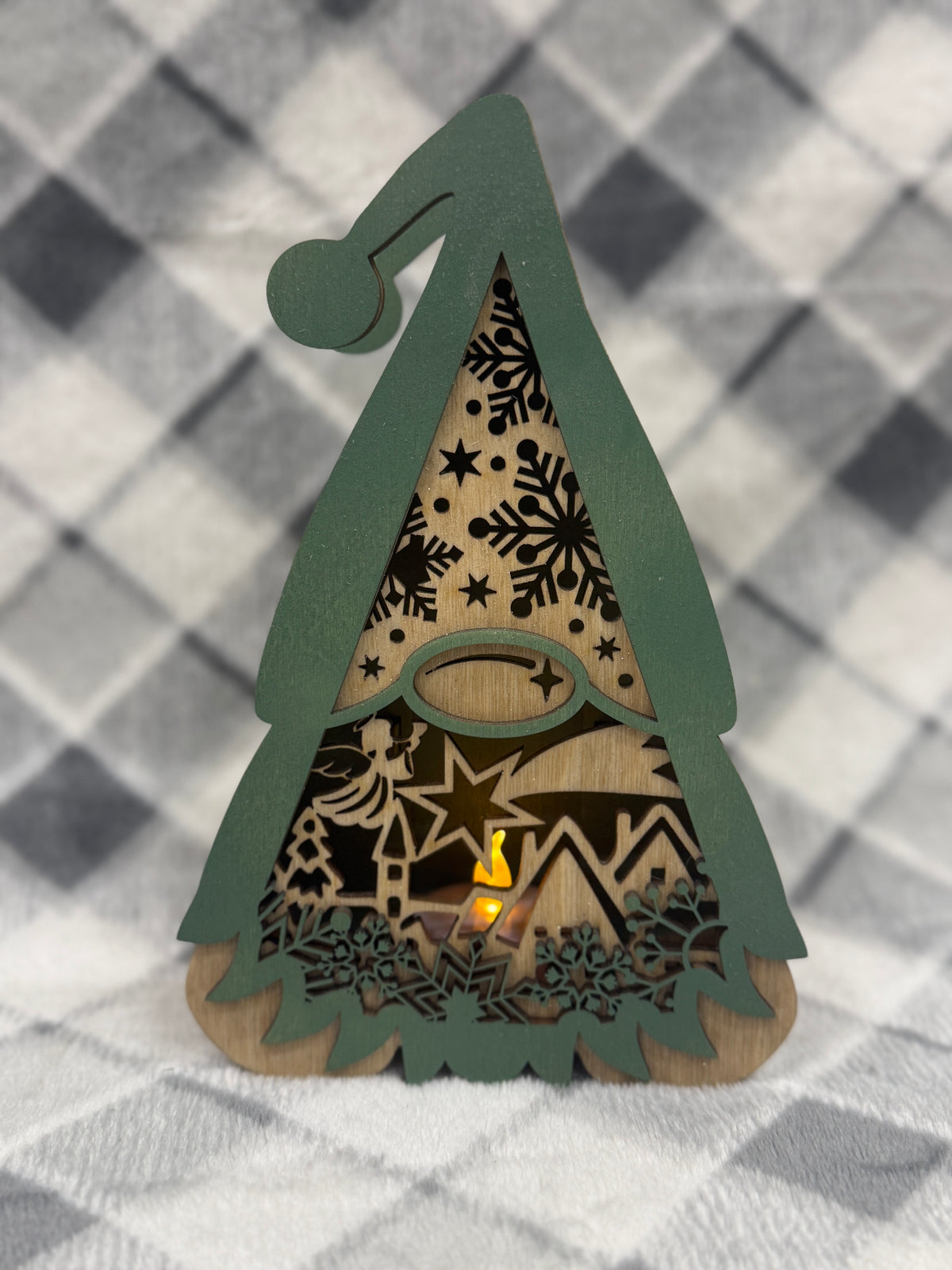 Christmas Gnome Lantern
