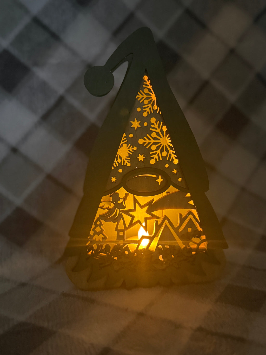 Christmas Gnome Lantern
