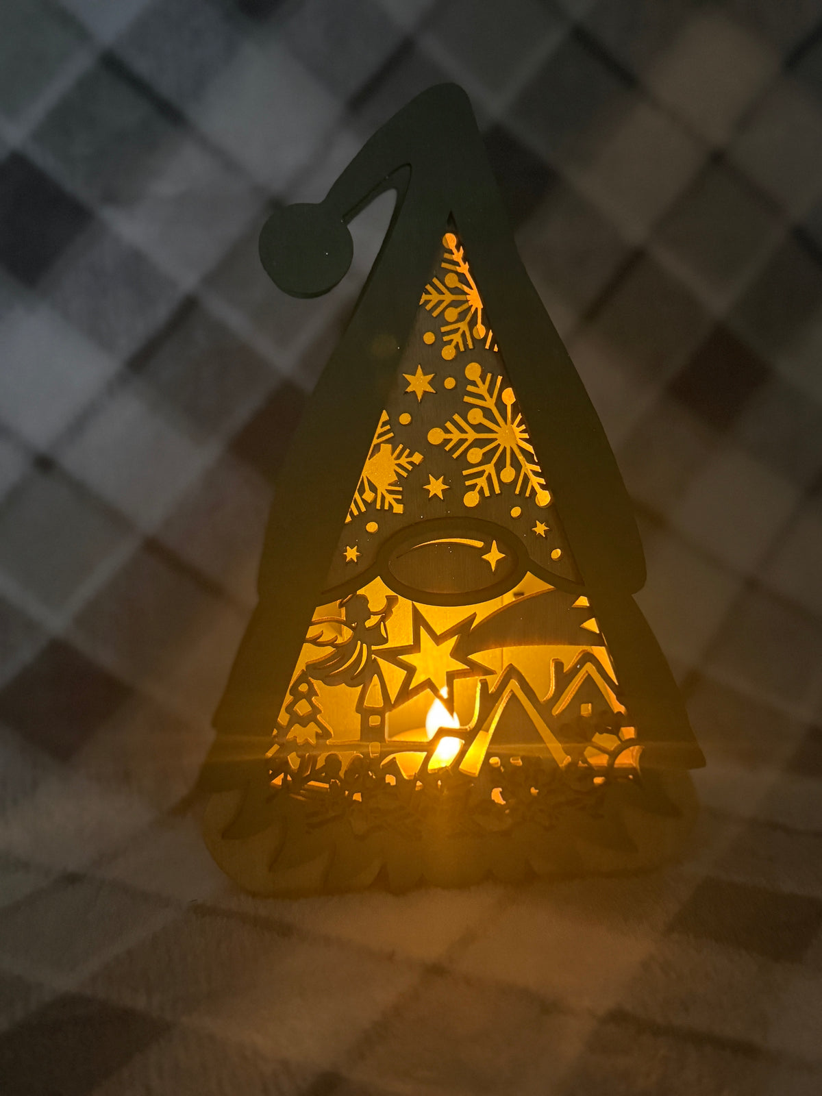 Christmas Gnome Lantern