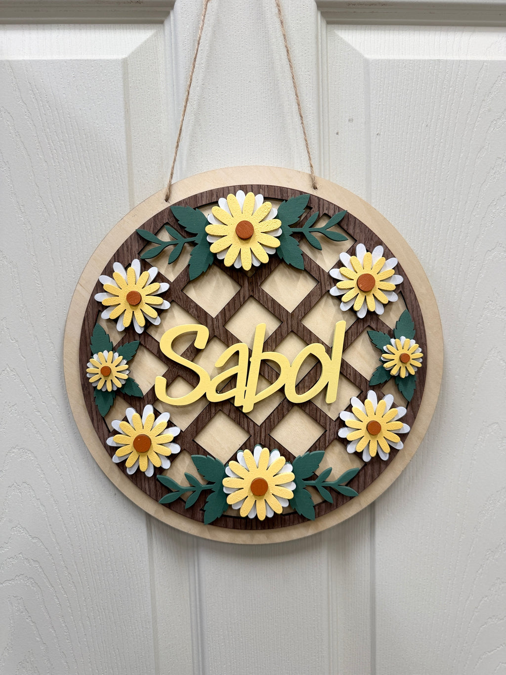 Customizable Daisy Sign