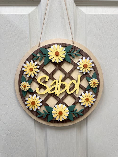 Customizable Daisy Sign