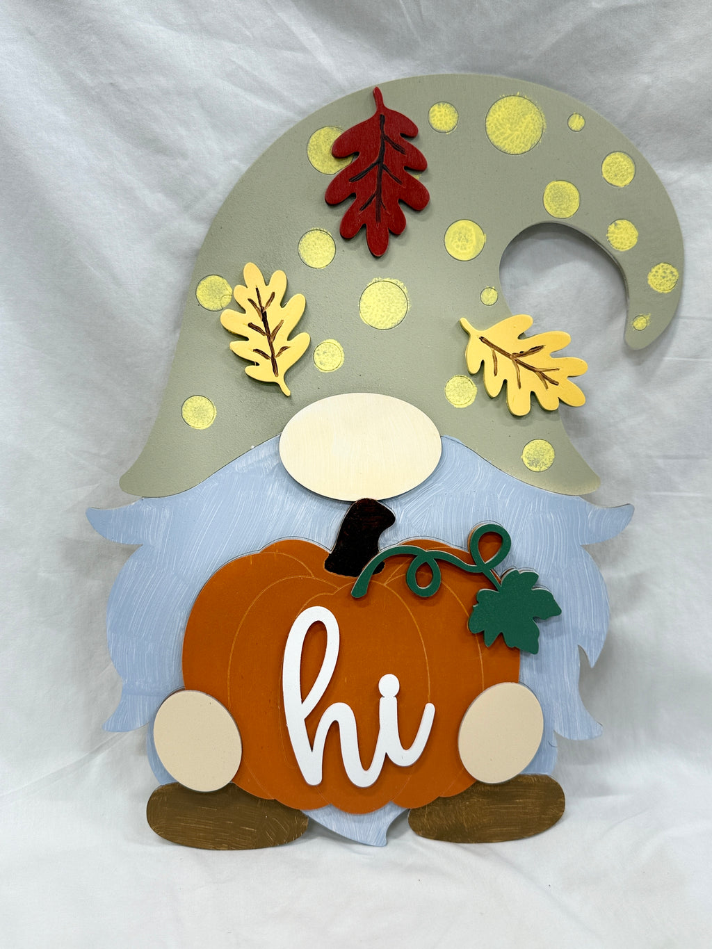 Paint-It-Yourself Autumn Gnome