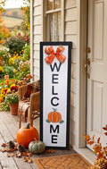 Pumpkin Welcome Porch Leaner